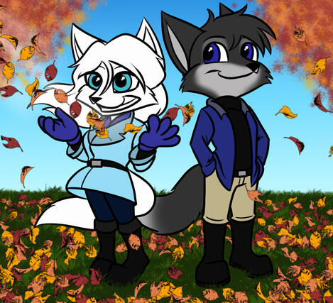 Midnight and Laura by LordFluffernutter